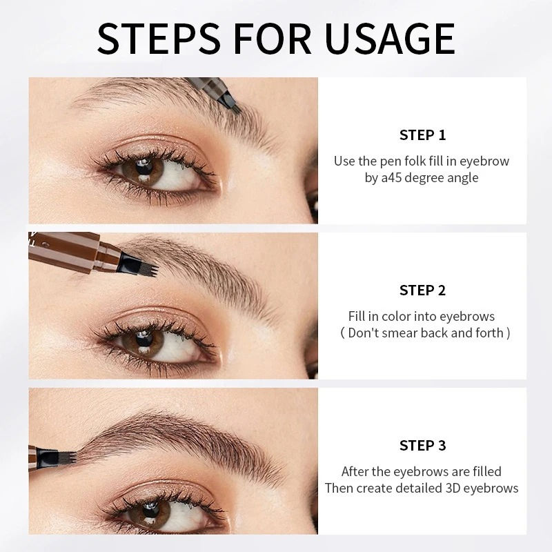 Thumbnail: 4-Prong Microblade Eyebrow Pencil: Achieve natural, hair-like strokes with long-