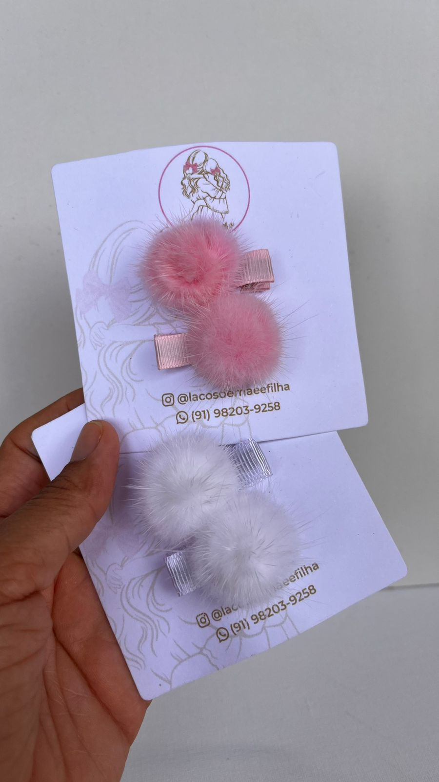 Presilha baby pelúcia - par