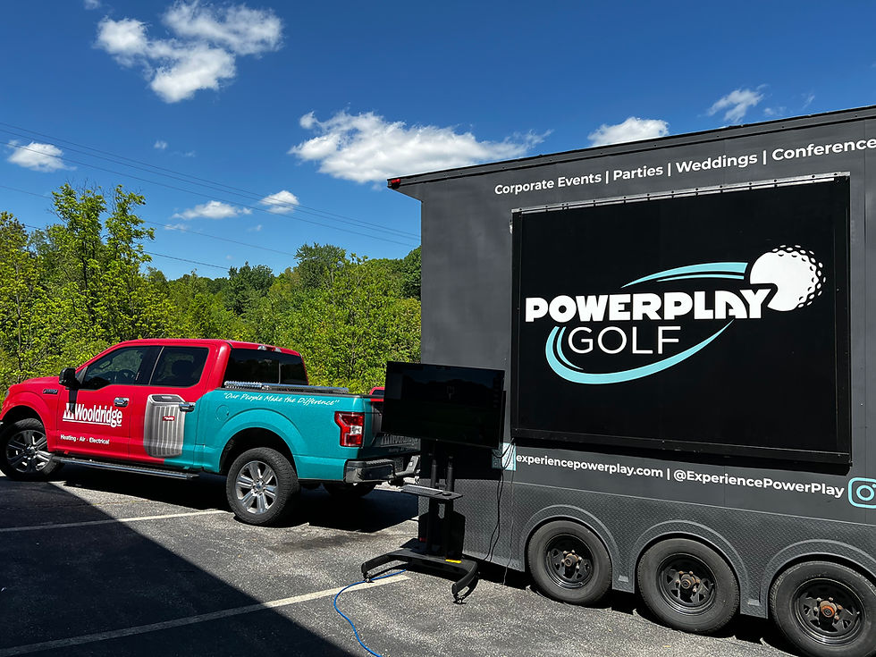 Wooldridge Heating and Air Office Golf Simulator Team Builder in Lynchburg