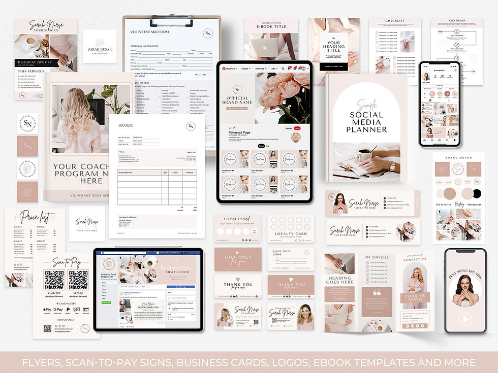 Thumbnail: Full Branding Kit (Pink)