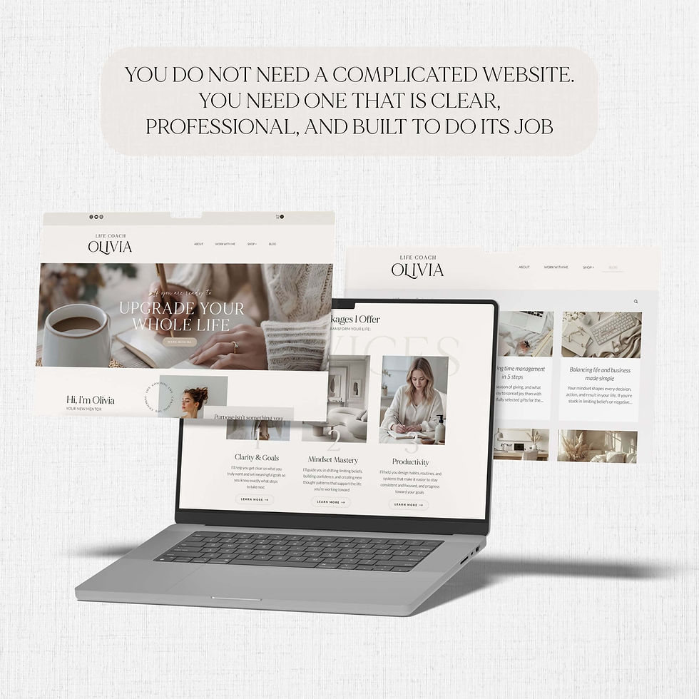 Thumbnail: Wix website for coaching business Wix template for service-based business