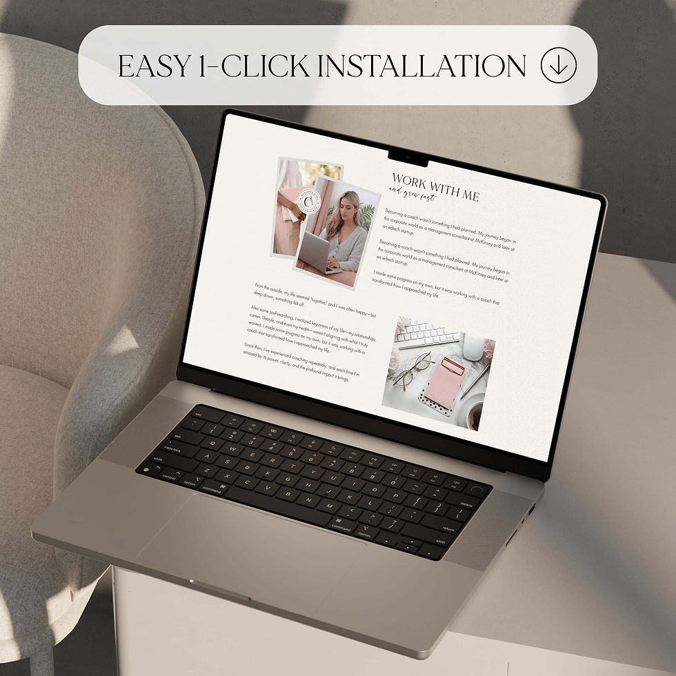 Thumbnail: Coaching website template | Premade Wix website for service-based business