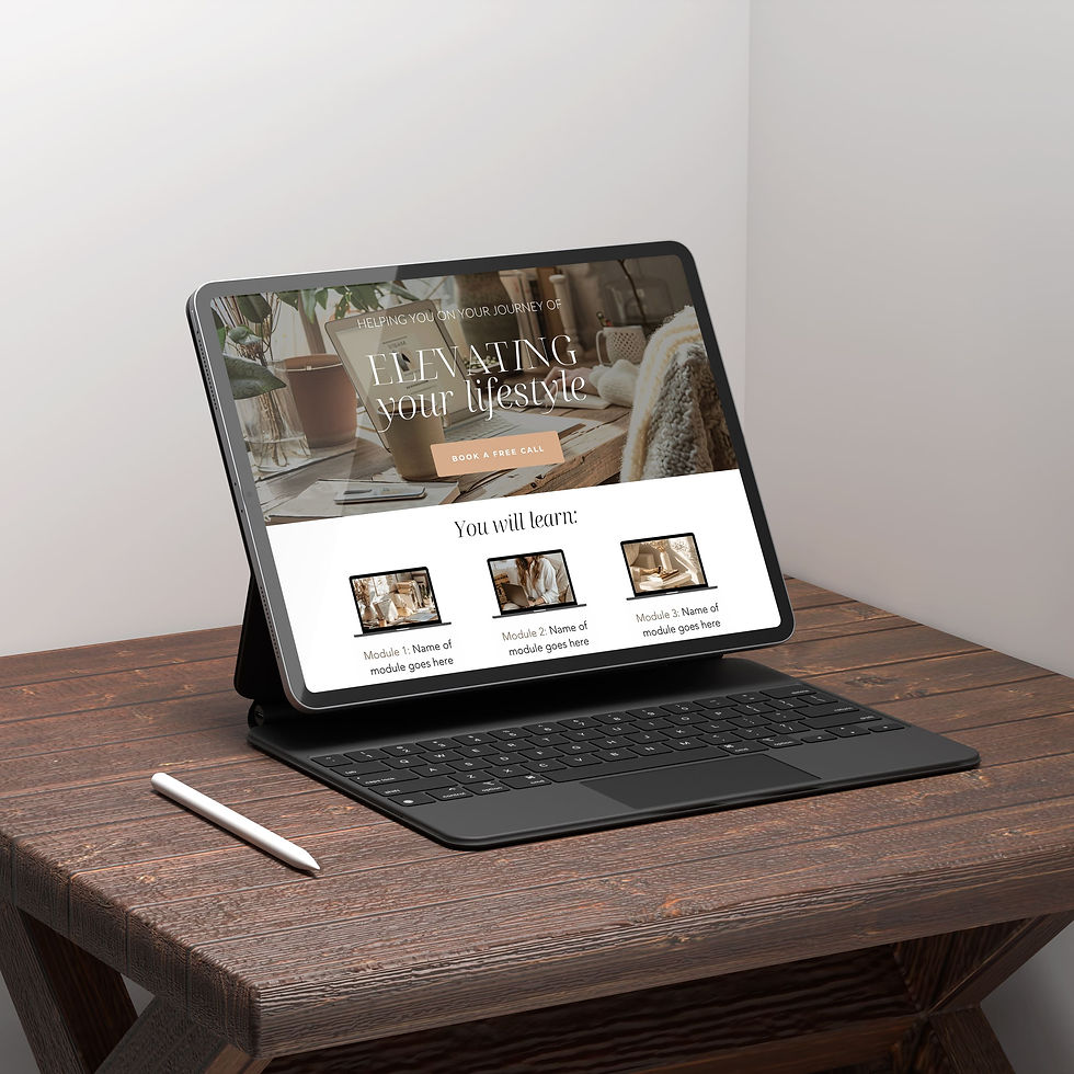 Thumbnail: Canva website for Coach (Boho)