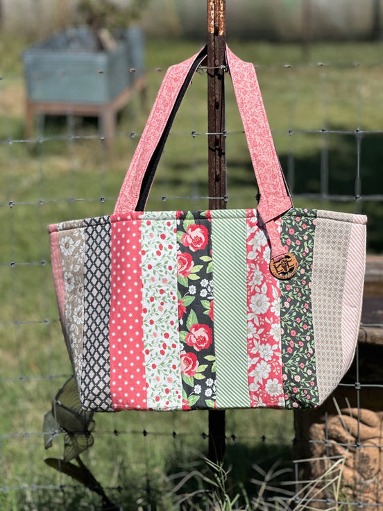XL jelly roll tote to carry tons of stuff with country girl charm. 