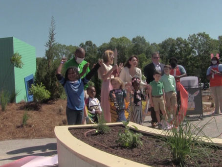 MCM-Meridian holds ribbon cutting for "My Fantastical Backyard"