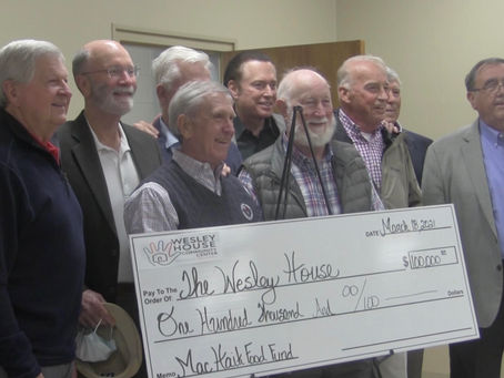 Wesley House receives $100,000 donation
