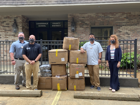 Rush Hospital delivers 7,000 masks to Lauderdale County School District