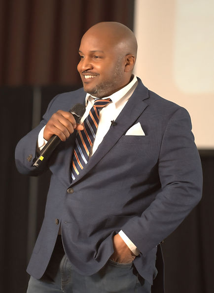 Speaker at first responder resilience training session