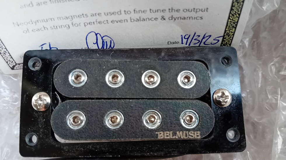 Thumbnail: Belmuse 4 String Boutique Handwound Humbucker Pickup Mandolin eMando Uke