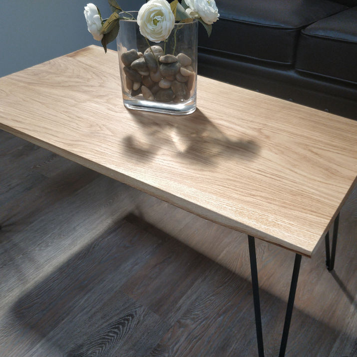 Simple raw edge Oak coffee