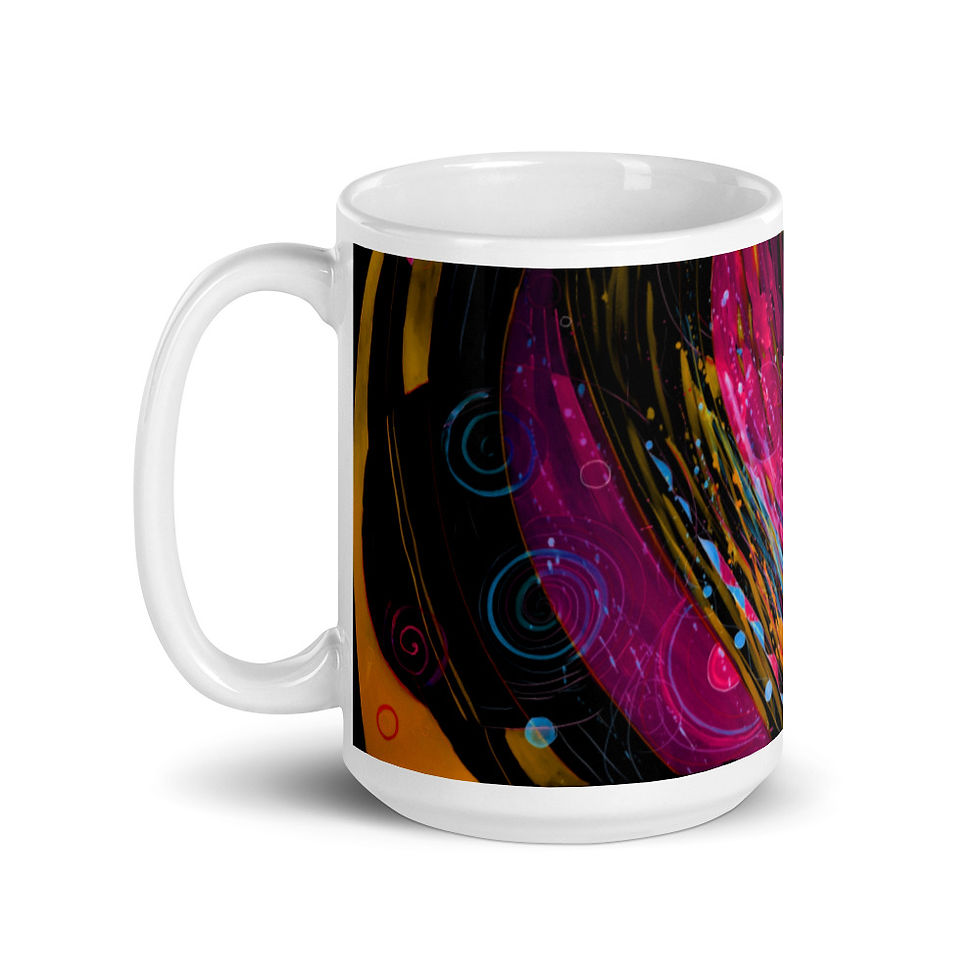 Thumbnail: Black Flower Mug