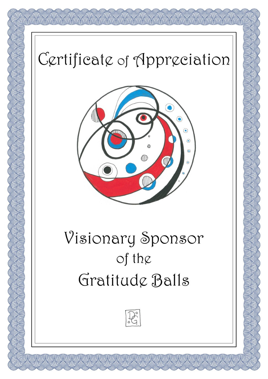 A3 Certificate of Appreciation