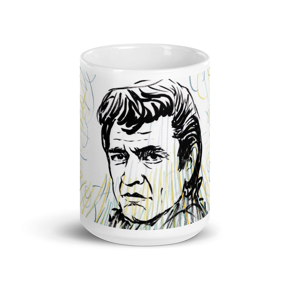 Thumbnail: Johnny Cash Mug 'Chiseled Glare'