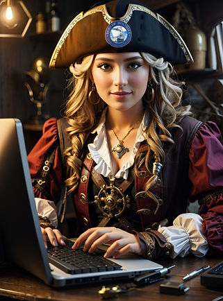 A PIRATE CHECKING THE PRIVACY POLICY OF BESHAW HOLIDAYS WEBSITE.jpg