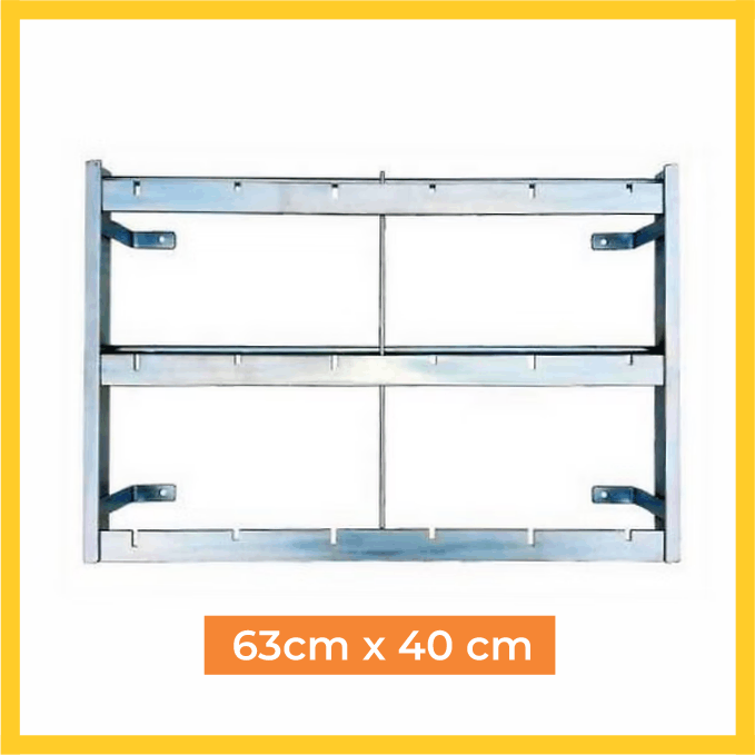 Suporte espeto traseiro p/churrasqueira 63x40