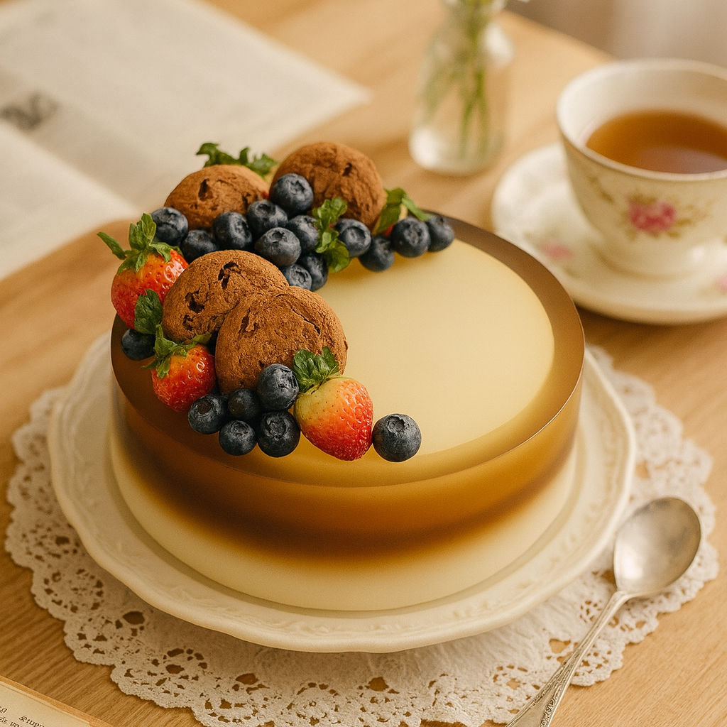 Flan Rau Câu Cookie Berry