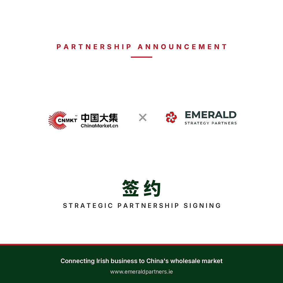 ESP Signs Exclusive Irish Partnership with ChinaMarket