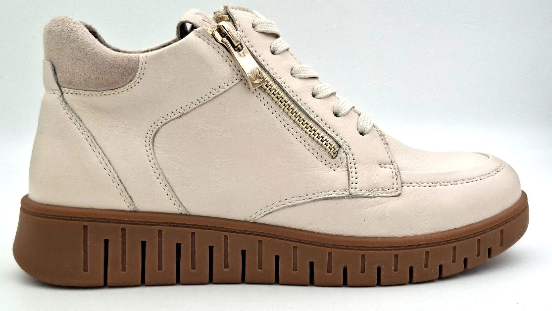 CAPRICE 9-25219-45 199 Off White bottine femme cuir vue profil
