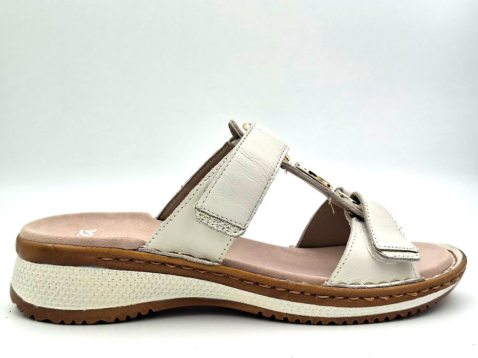 Mules ARA HAWAII 12-29003 - 97 cream platin vue de profil