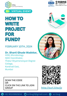 Webinar on How to write project for fund