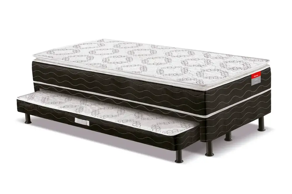 Cama Box Conjugada Rubi com Auxiliar