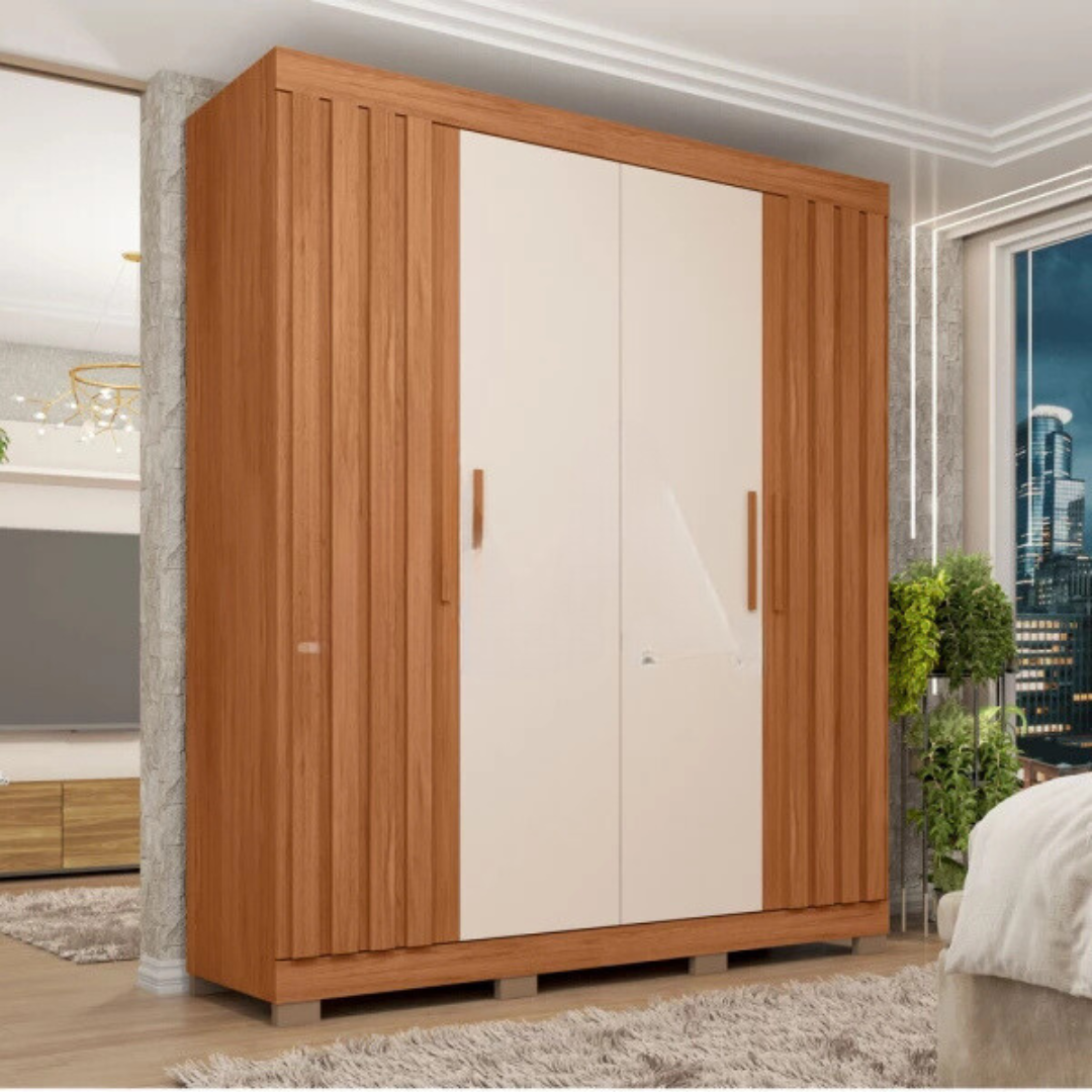 Guarda Roupa Caemmun Sophia 1.8 Freijo / Off White