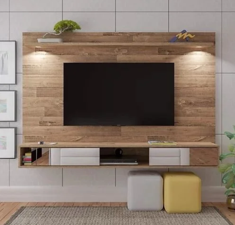 Painel Até 60" Artely Platinum Rústico