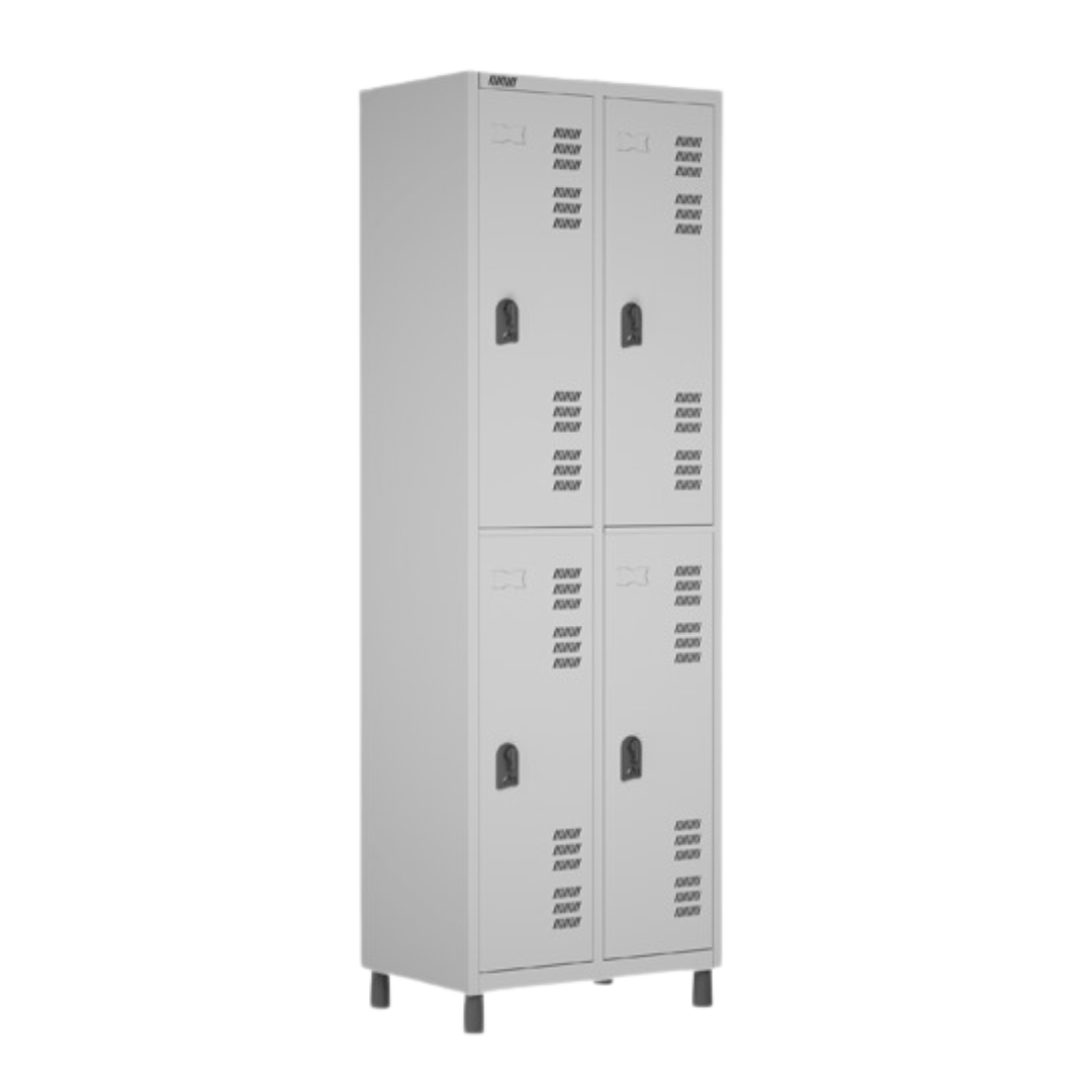 Armário de Aço 4 Portas com Pitão de Cadeado