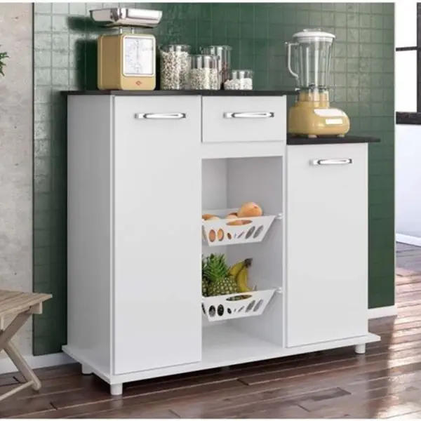 Balcão Nicioli Multiuso Bianca Branco