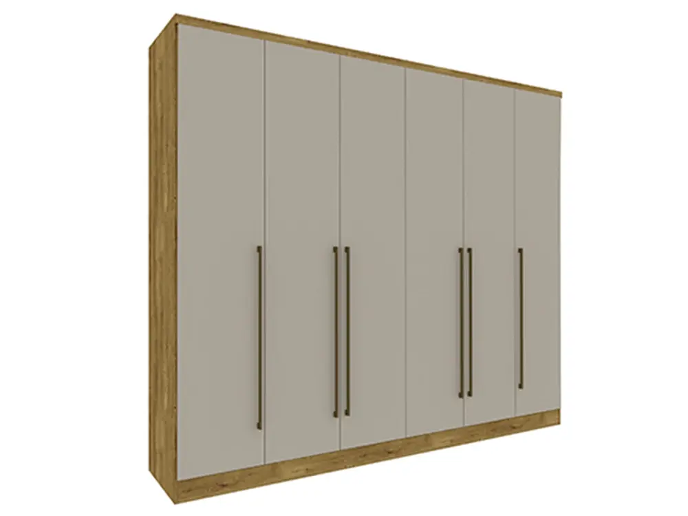 Guarda Roupa Tcil Sevilla Ipê/Off White