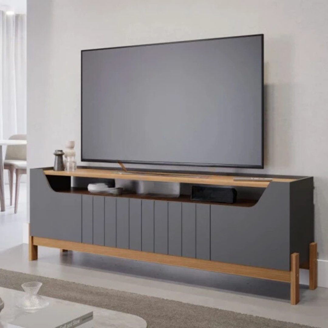 Rack Permobili Moema Grafite/Nature