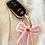 Thumbnail: Stripey Bow Resin Keyring