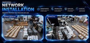 Professional Network Installation: การวางระบบและติดตั้งอุปกรณ์เครือข่ายอย่างมืออาชีพ