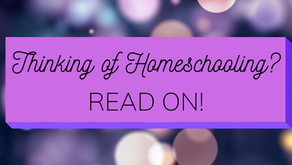 So you're thinking of homeschooling...