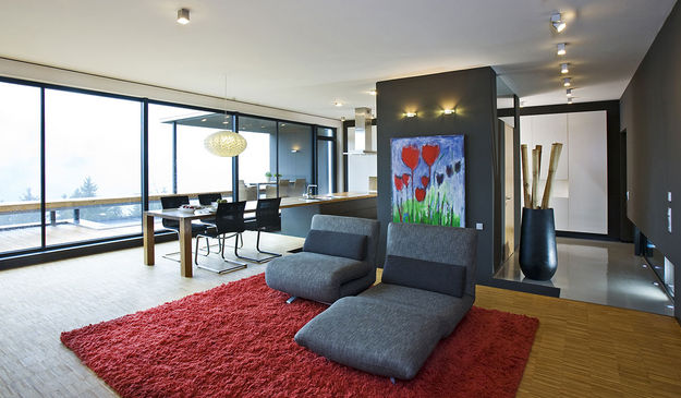 Haus in Gerlosberg, Großes Panoramafenster nach Westen