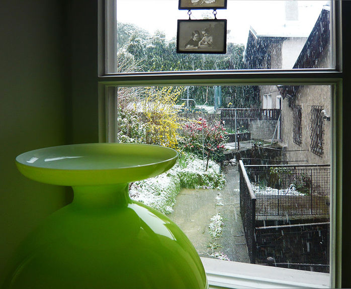 Umbau in Hall in Tirol 1, Blick aus dem Fenster