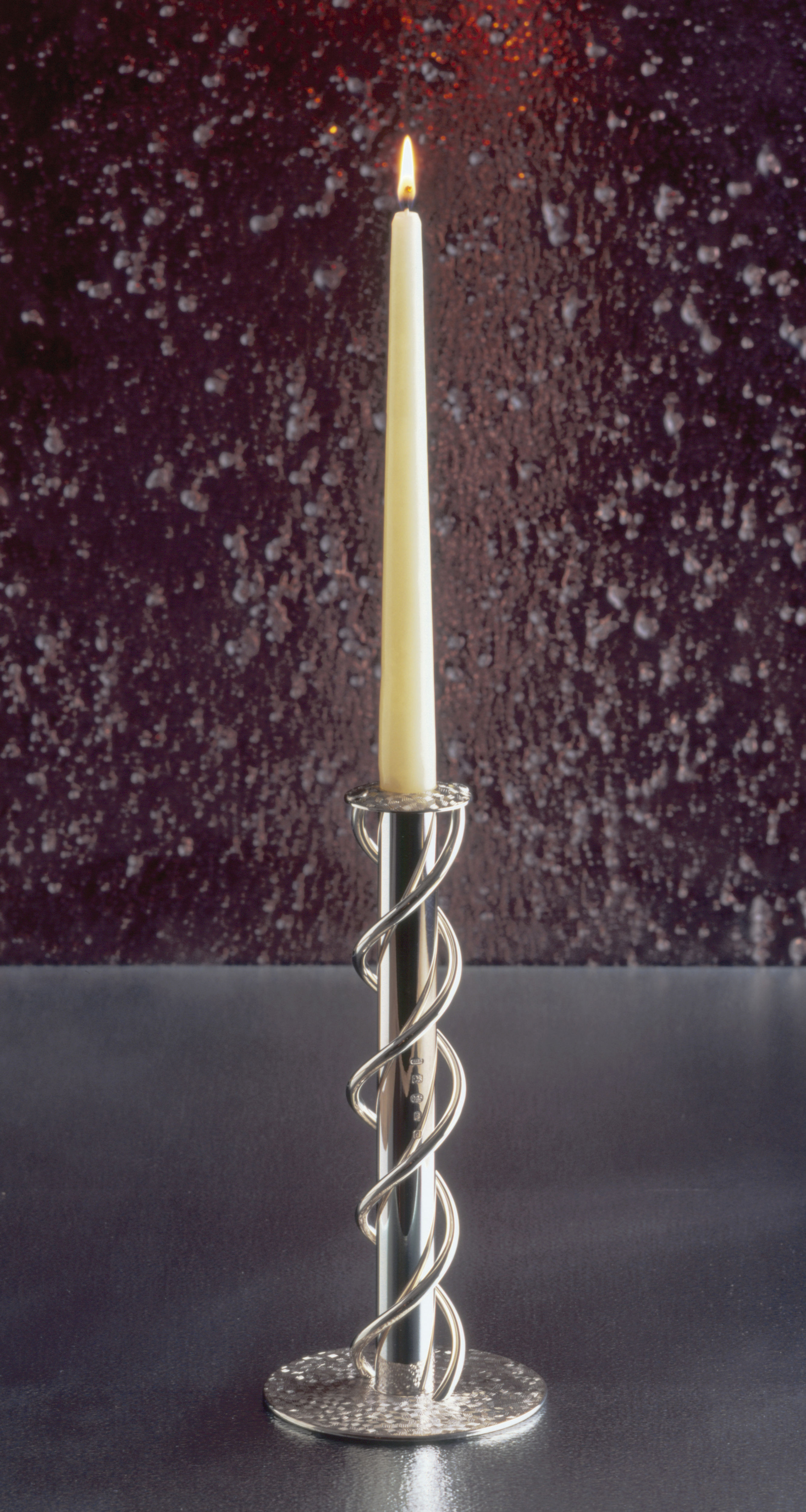 Silver Twist Candlestick
