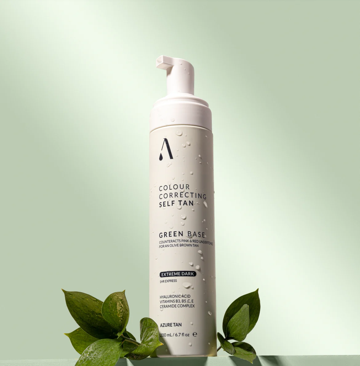 Azure Tanning Mousse Green Base Extreme Dark Glamazonbeauty