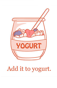 Yogurt pot with Lady Sophia Granola and yogurt