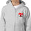 Thumbnail: Kids Zip Hoodie with AKA Logo, Grey