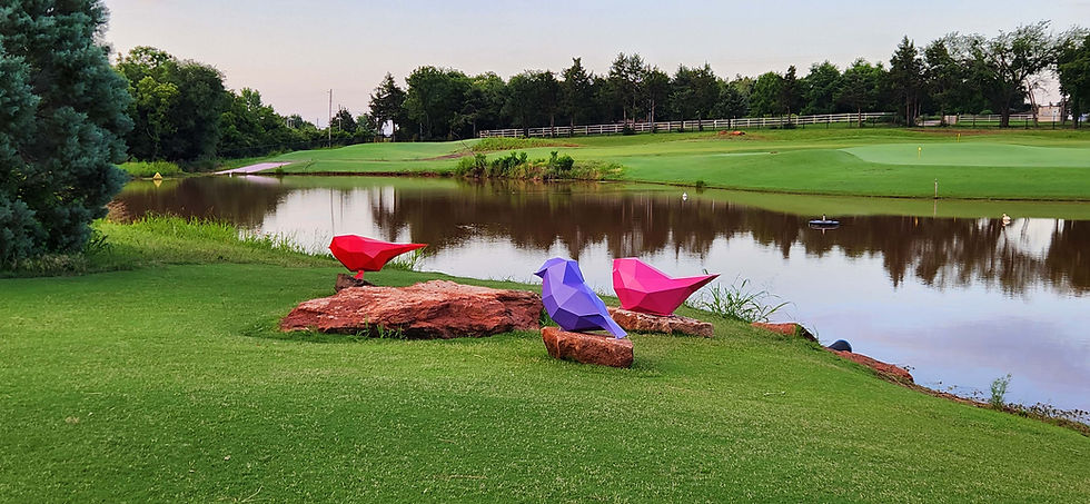 A sculptural installation Three Birds: a powerful visual echo of Bob Marley's iconic "Three Little Birds," embodying the song's timeless message of peace and hope.