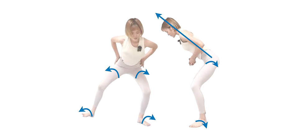 ワイスク横歩き🍑