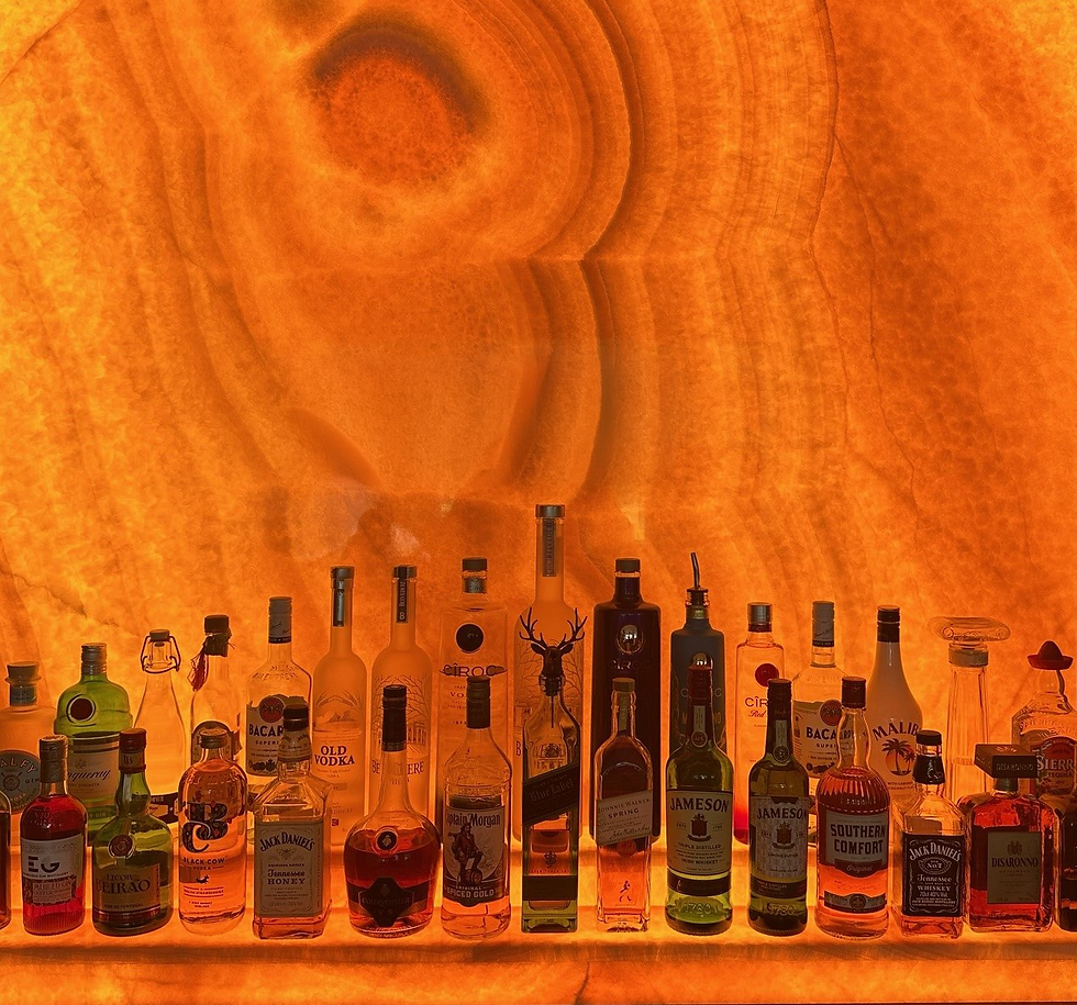Backlit Onyx bar from Applelec Lighting