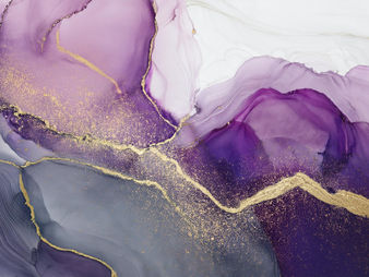 LumiStone Amethyst Glow illuminated printed stone feature