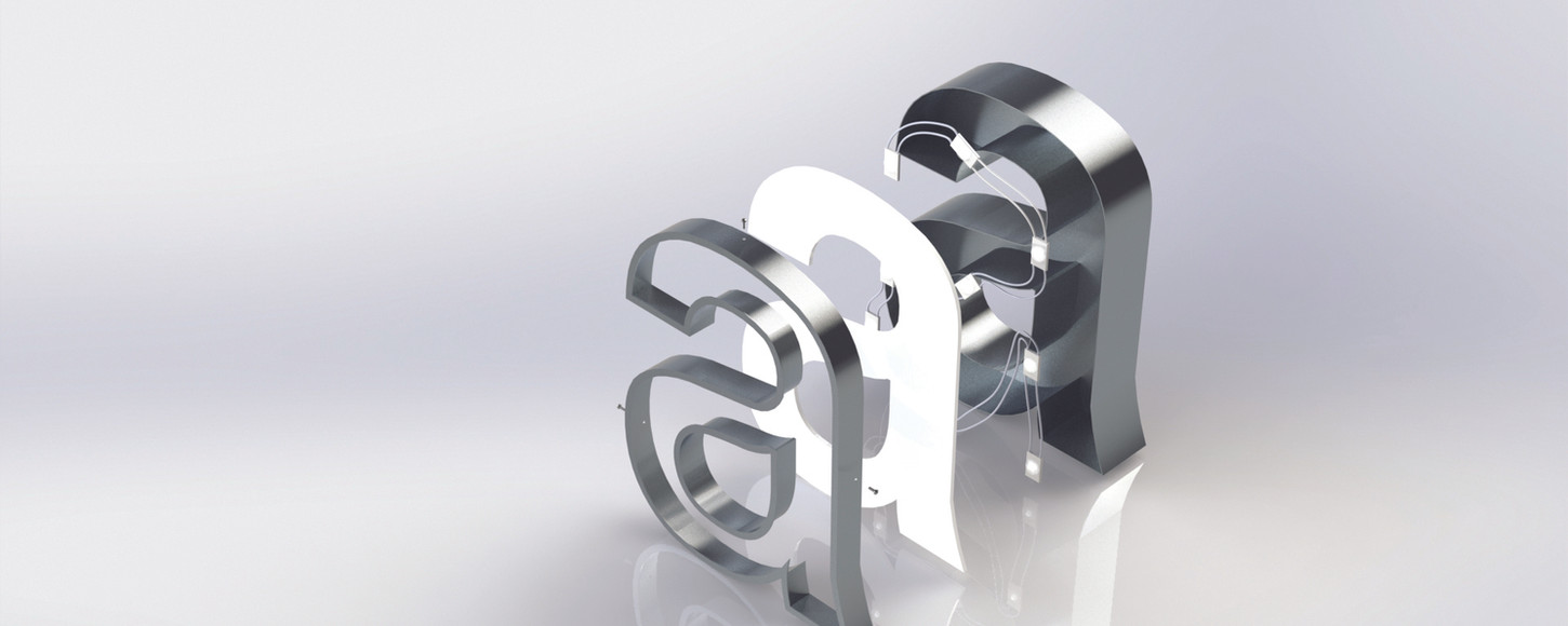 Rim & Return Letters Applelec Sign