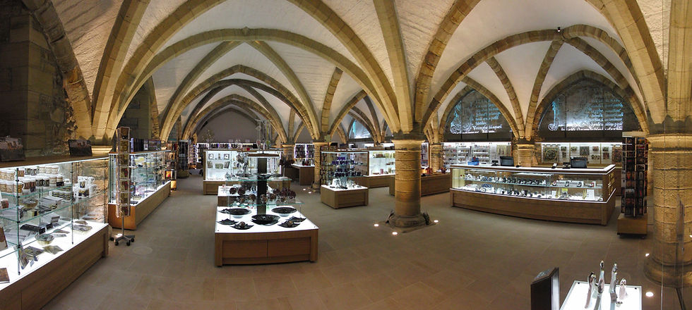 Durham Cathedral shop illuminated with Applelec LED Light Sheet