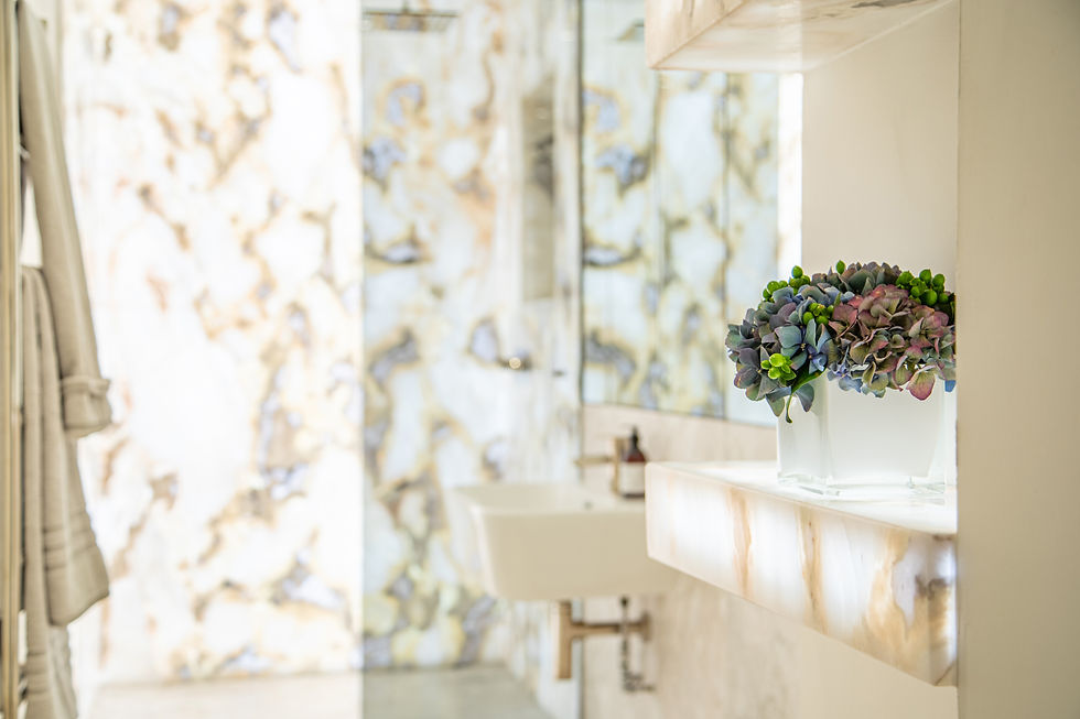 Flexible LED backlighting in bathroom design with Applelec Lighting's Auragami light panel