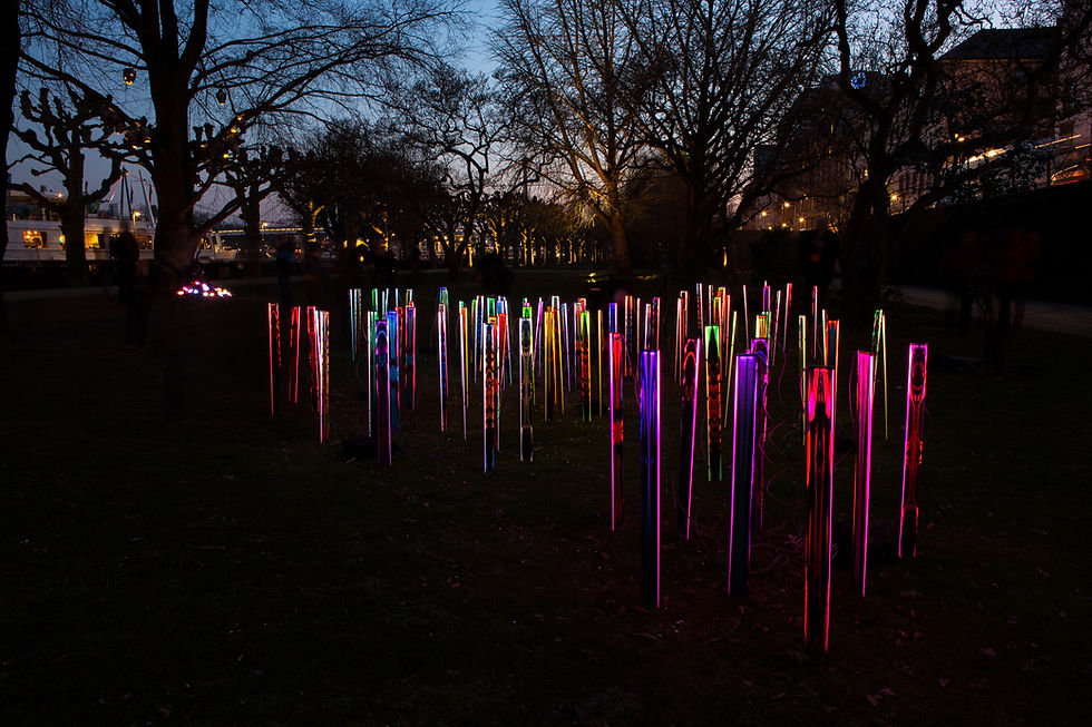 Applelec Lighting bespoke manufactured light sculpture