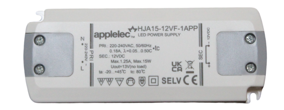 Applelec Projects Ultrathin Premium LED Power Supply — compact, high-efficiency unit designed for space-saving architectural lighting installations