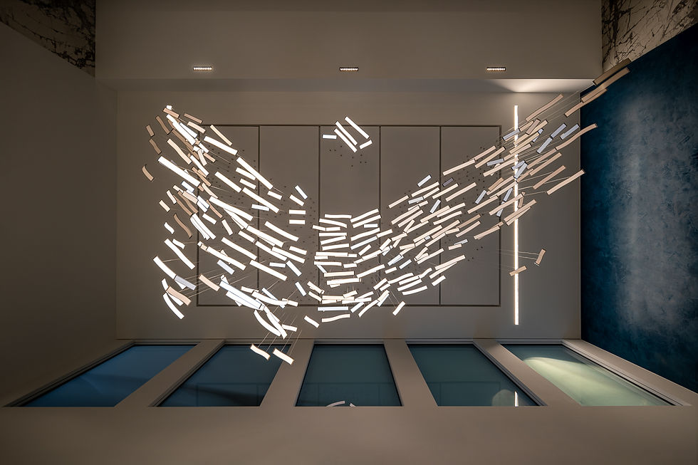 Studio29’s Murmuration installation features Applelec OLED lighting to create organic movement effect